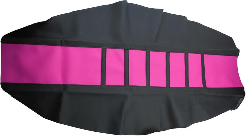 Adsspro Universal Motorcycle Seat Cover Non-Slip Suitable Rubber Striped Seat Covers Soft for CRF150F CRF230F CRF250F CRF 150F 230F 450F 450R 250R Dirt Pit Bike Motocross Motorbike Off Road (Pink) - Image 1